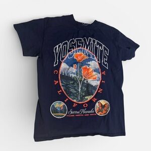Kid Dangerous dark blue Yosemite National Park short-sleeve t-shirt, Small
